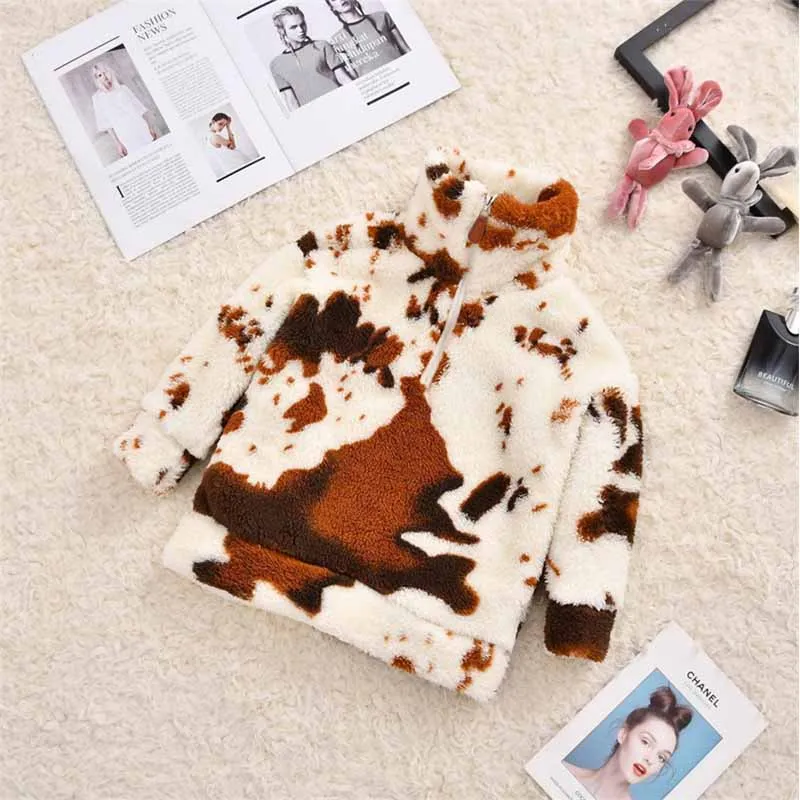 Conjunto familiar de felpa para otoño – Sudaderas y abrigos para padres e hijos - imagen 4