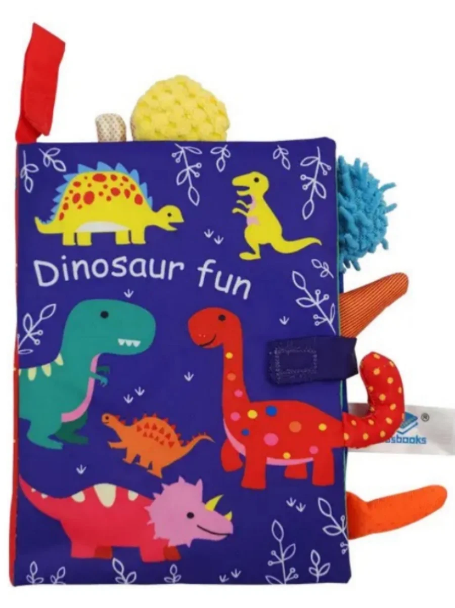 Libro de tela interactivo con sonajero y rompecabezas para bebé - imagen 4