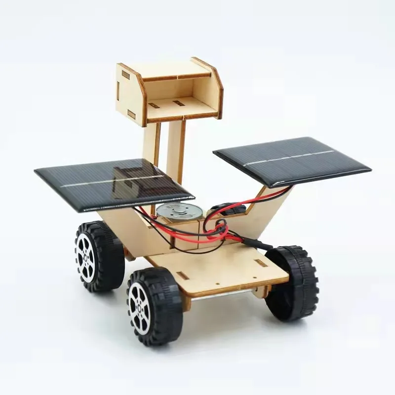 Gizmo De ciencia creativa para niños, 1 piezas, máquina alimentada por energía Solar, modelo de coche para niños, regalo, juguetes educativos de aprendizaje Simple - imagen 4
