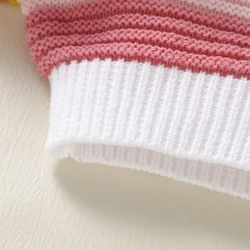 Jersey de punto suave de manga larga con botones para niña - Invierno
