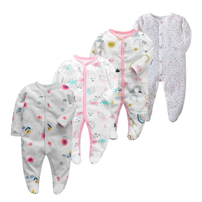 Ropa de algodón para bebé recién nacido, Pelele de manga larga para otoño, 0-12 meses