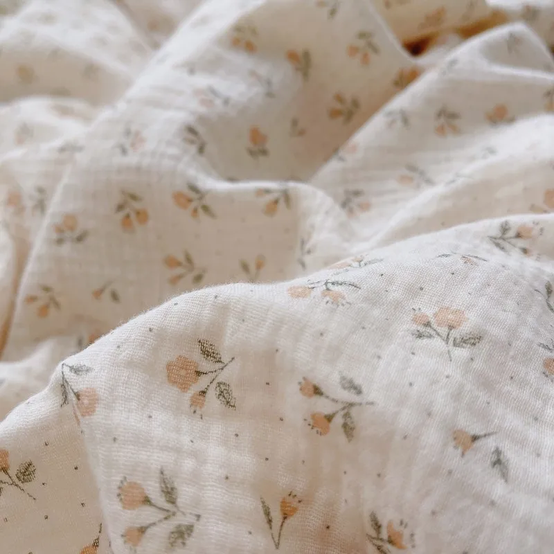 Funda nórdica floral de algodón con volantes para cuna bebé - imagen 4