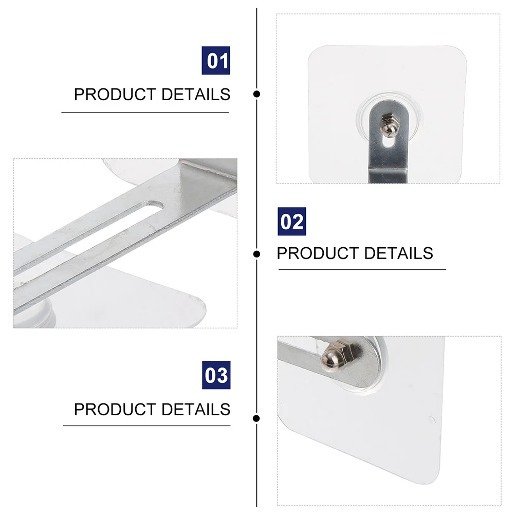 Anclajes antipunta para muebles, soporte de pared adhesivo resistente para gabinete, estantería, tocador, estante, seguridad a prueba de niños, 6 uds. - imagen 2