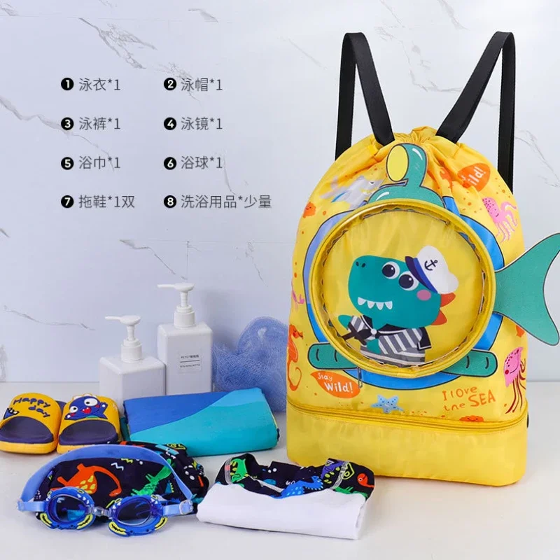 Mochila infantil impermeable con dibujos para natación - imagen 3