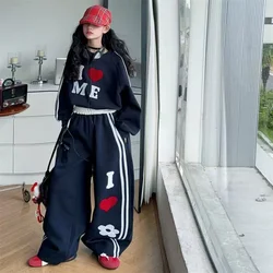 Conjunto sudadera con corazón para niña – 2 piezas primavera