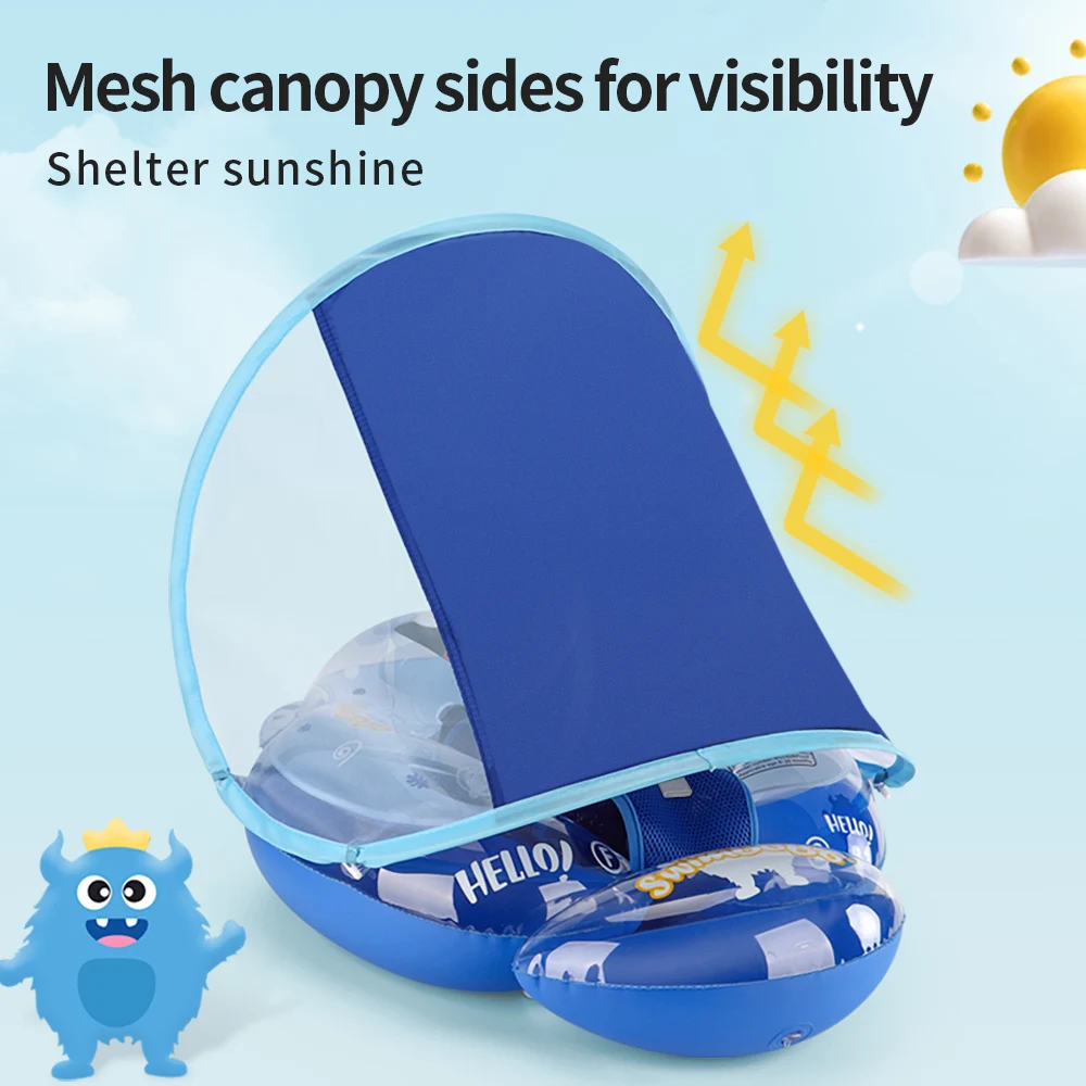 Swimbobo, juguete de agua flotante inflable para niños, flotadores de natación, entrenador de cintura, anillo de piscina para niños, flotador de PVC para niños - imagen 3