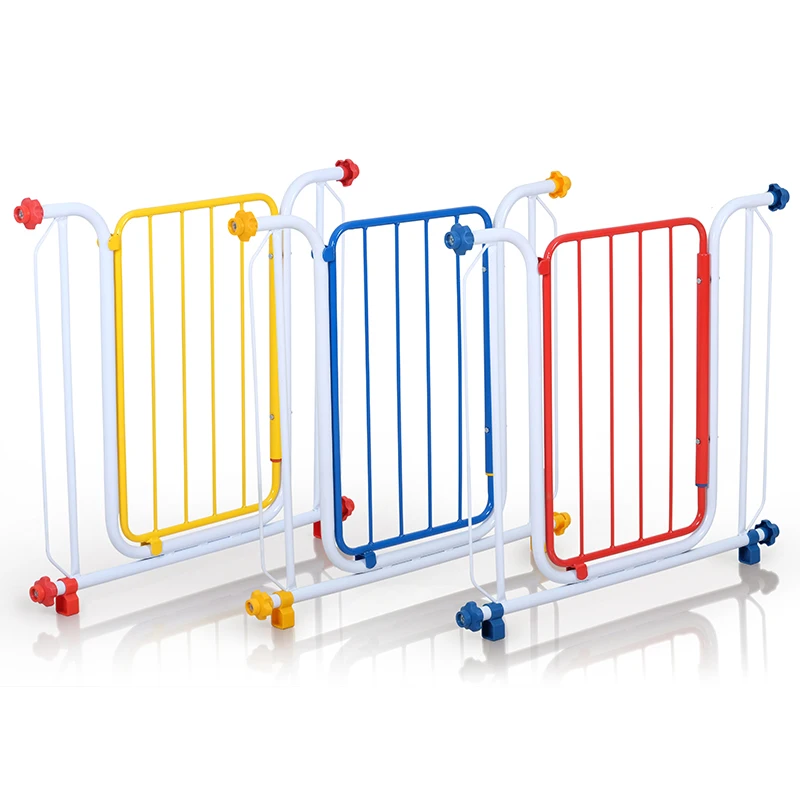 MY DEAR Puerta de seguridad para bebés de lujo, Material de hierro metálico de acero de calidad Superior, escaleras, puertas de pasillo, espacios abiertos, puertas para bebés