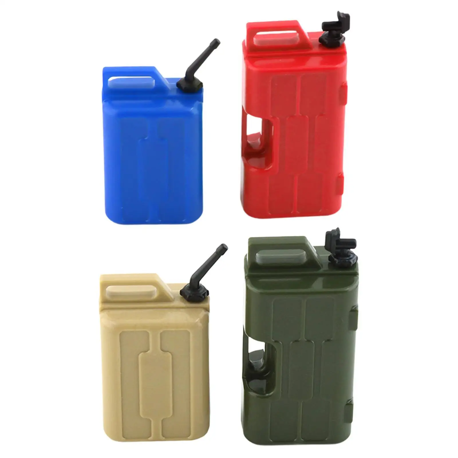 2x RC Car Simulation Fuel Tank and Can Set Decorative Simulated Decoration for TRX4 SCX10 1:10 Crawlers Remote Control Car Parts