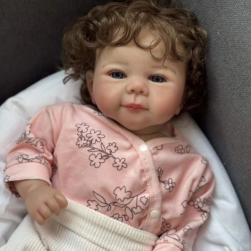 Muñecas bebé Reborn Bebe Juliette hechas a mano con piel 3D, venas visibles, regalo realista de tacto suave para niños - imagen 5