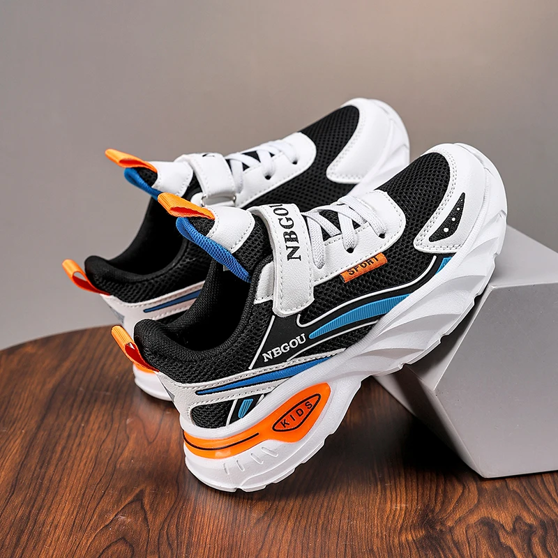 2025 zapatillas de deporte informales para chico, zapatos deportivos para niños y niñas, tenis de suela blanda para estudiantes, zapatos de senderismo ligeros transpirables - imagen 4