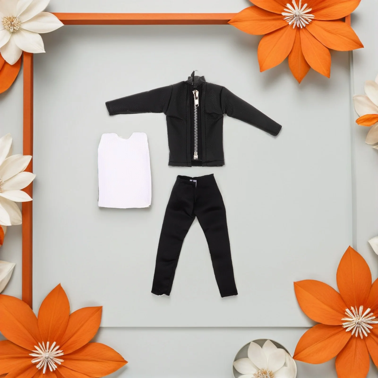 1 Juego de 1 traje de novio, chaqueta de Pu, conjunto de pantalones para niños, ropa, disfraces, disfraz, accesorio de ropa de moda - imagen 5