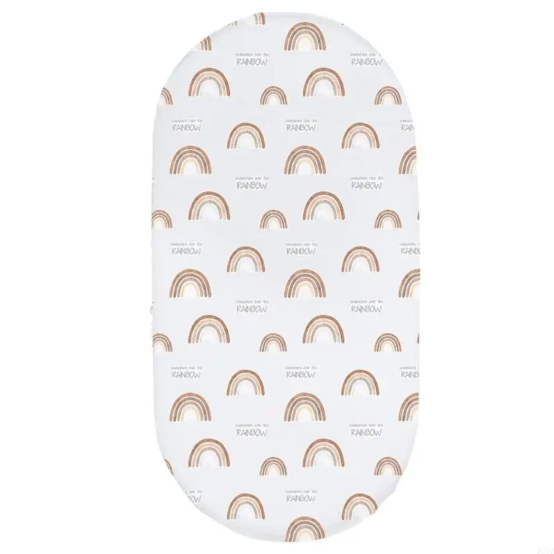 Sábana ajustable para cuna bebé D7YD, funda colchón para cama cuna extraíble, apta para lavar a máquina - imagen 4