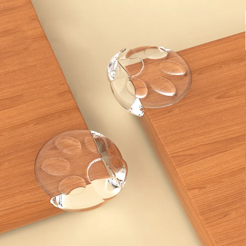 Protector de esquinas de bebé transparente – Seguridad antigolpes oso y mariposa - imagen 2