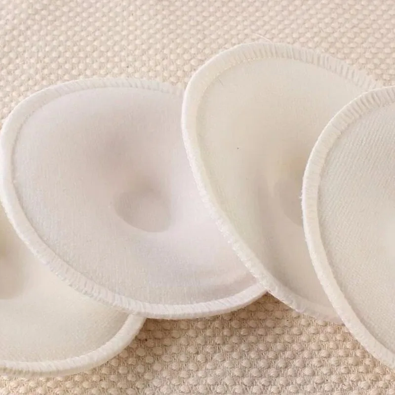 Almohadillas de Lactancia Algodón Absorbentes Reutilizables 4 uds - imagen 5