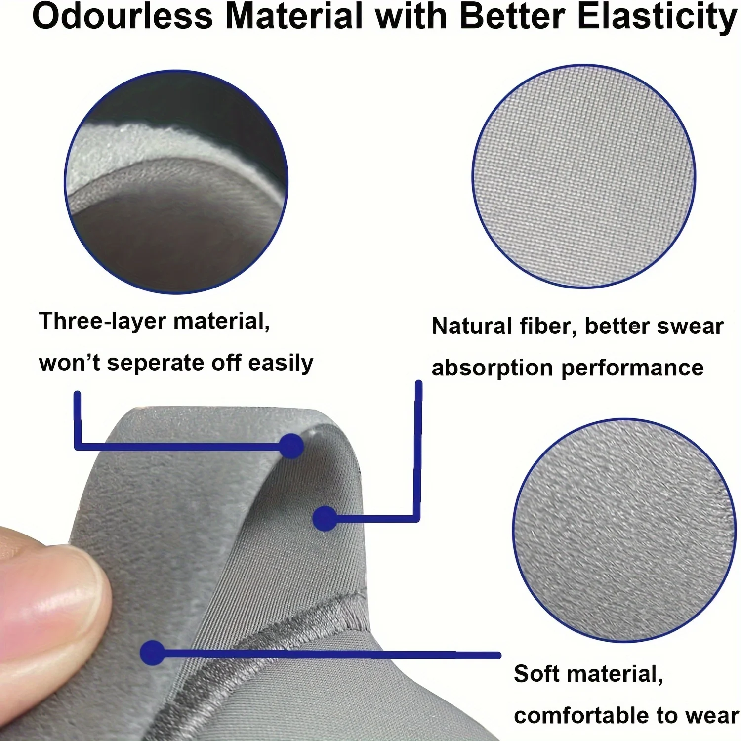 Correas ajustables para casco CPAP para máscara facial completa F30, diadema de repuesto de tela cómoda y transpirable - imagen 5