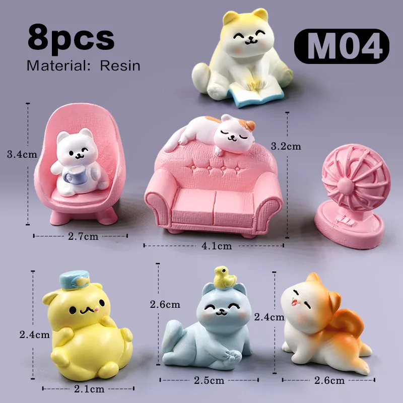 8pcs Cat -M04