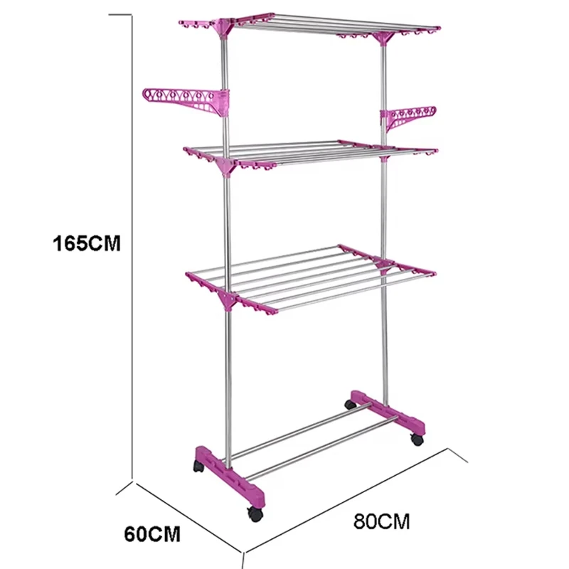 Perchero extensible infantil con estante para habitación - imagen 3