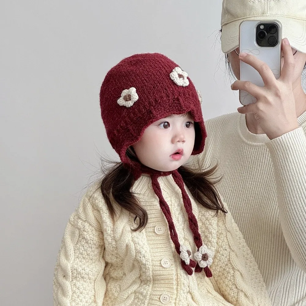 Gorro de invierno niño con pompón y orejeras – Tejido suave, cálido - imagen 3