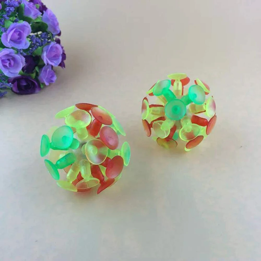 Ventosa de 4 piezas para enseñanza, juguete educativo de plástico para deportes al aire libre, productos de guardería, bola adhesiva - imagen 3