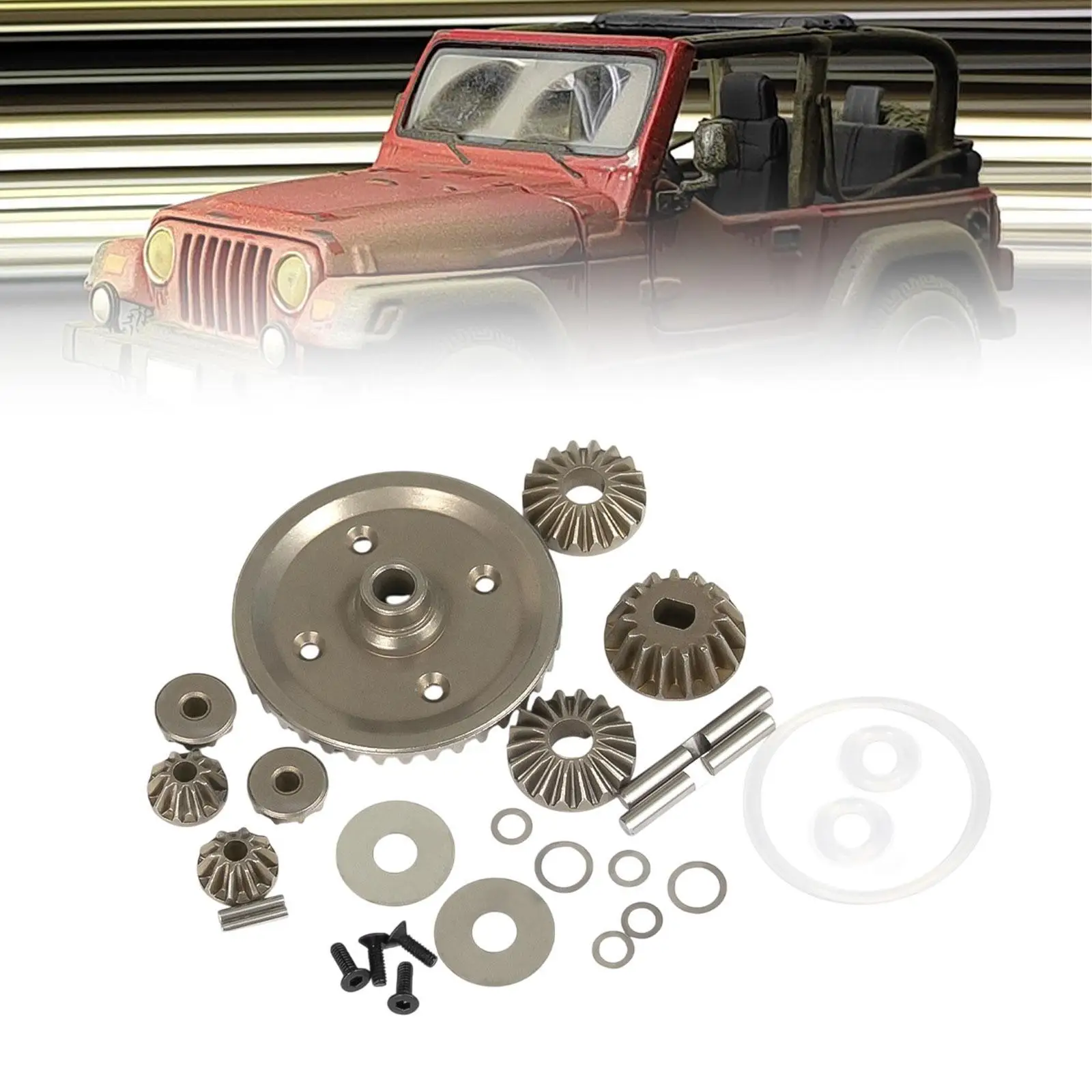 1:10 Easy to Install Lightweight Differential Gear Set for XM-01 Off Road Versions TT-02B Type- MB-01 High Speed Crawler Car