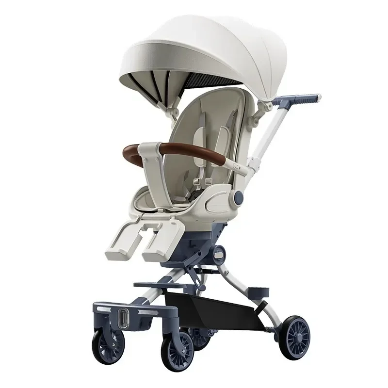 Cochecito bebé reversible con capazo y asiento reclinable - imagen 3
