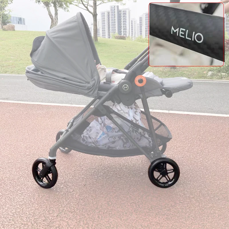 Rueda de Buggy para Cybex Melio 2/3, rueda delantera o trasera de carbono con eje, cochecito, venta completa, envío directo, accesorios DIY para bebé - imagen 2