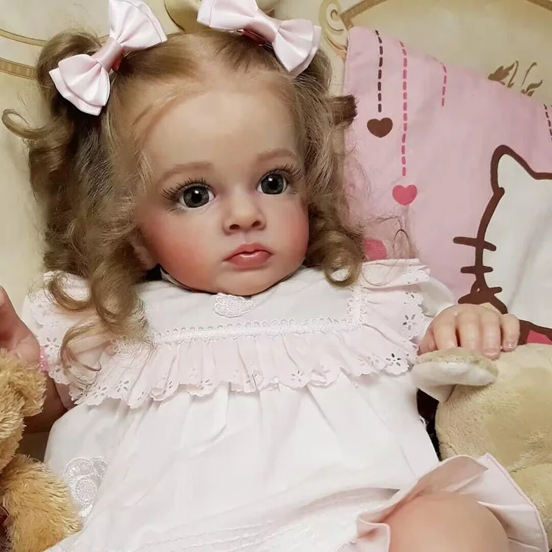 Bebé Reborn Tutti Niña con pintura Genesis, piel 3D y venas visibles