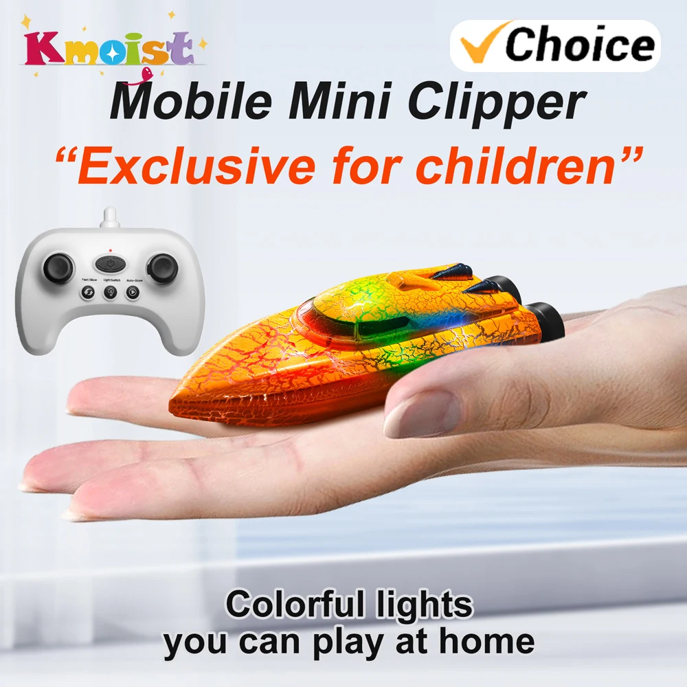 Lancha radiocontrol infantil con motor doble para carreras acuáticas