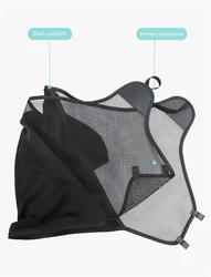 Donna Sombrilla solar UV para cochecito de bebé en algodón estirable