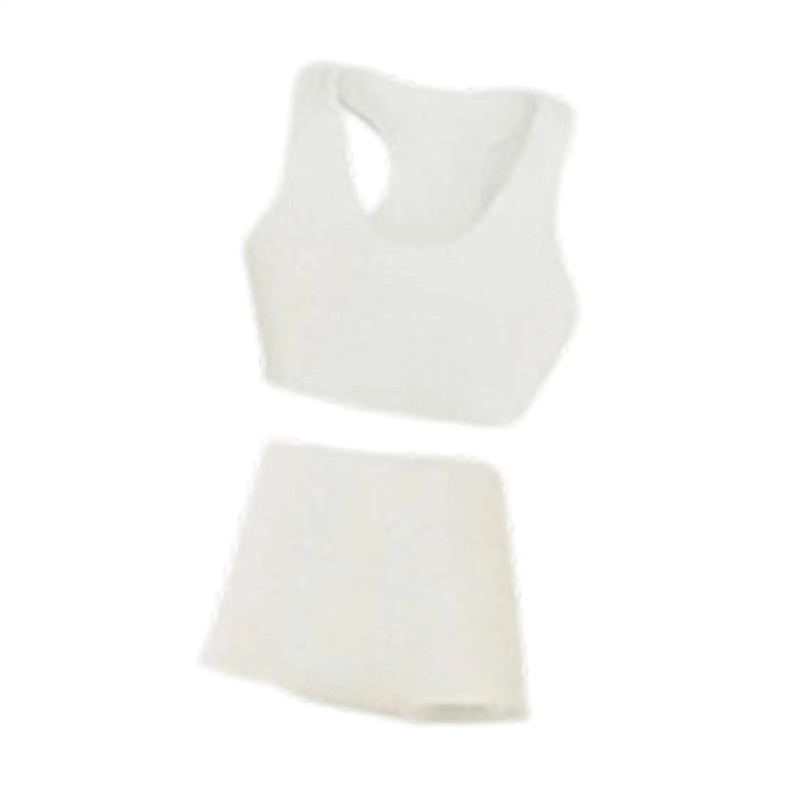 1/12 Sports Vest Shorts Set for Female Figure Fashion Soft Miniature Sports Bra and Shorts Doll Clothes Mini Clothing