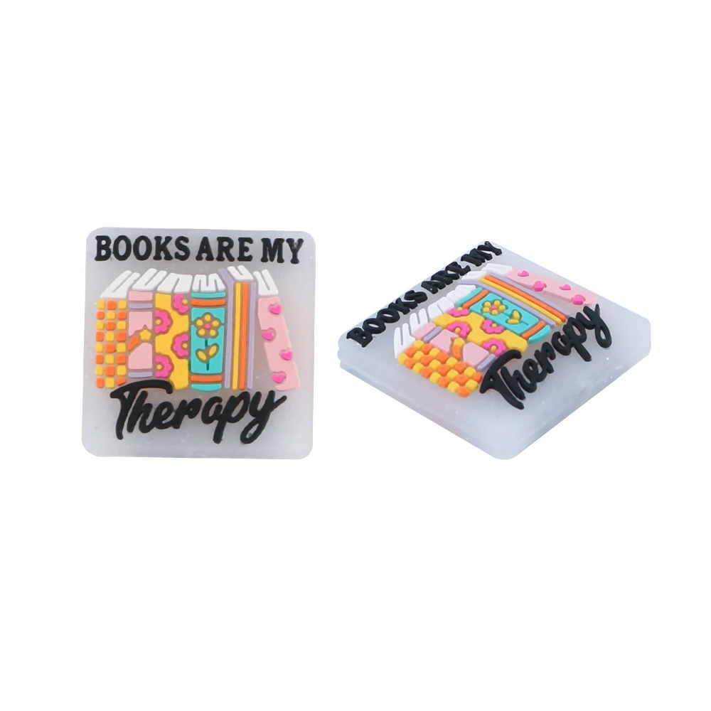 5/10/20 piezas nuevo fondo de lentejuelas transparente libro texto cuenta de enfoque de silicona para joyería DIY collar pulsera colgante Accesorios - imagen 4