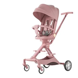 Cochecito de bebé plegable portátil asiento reclinable