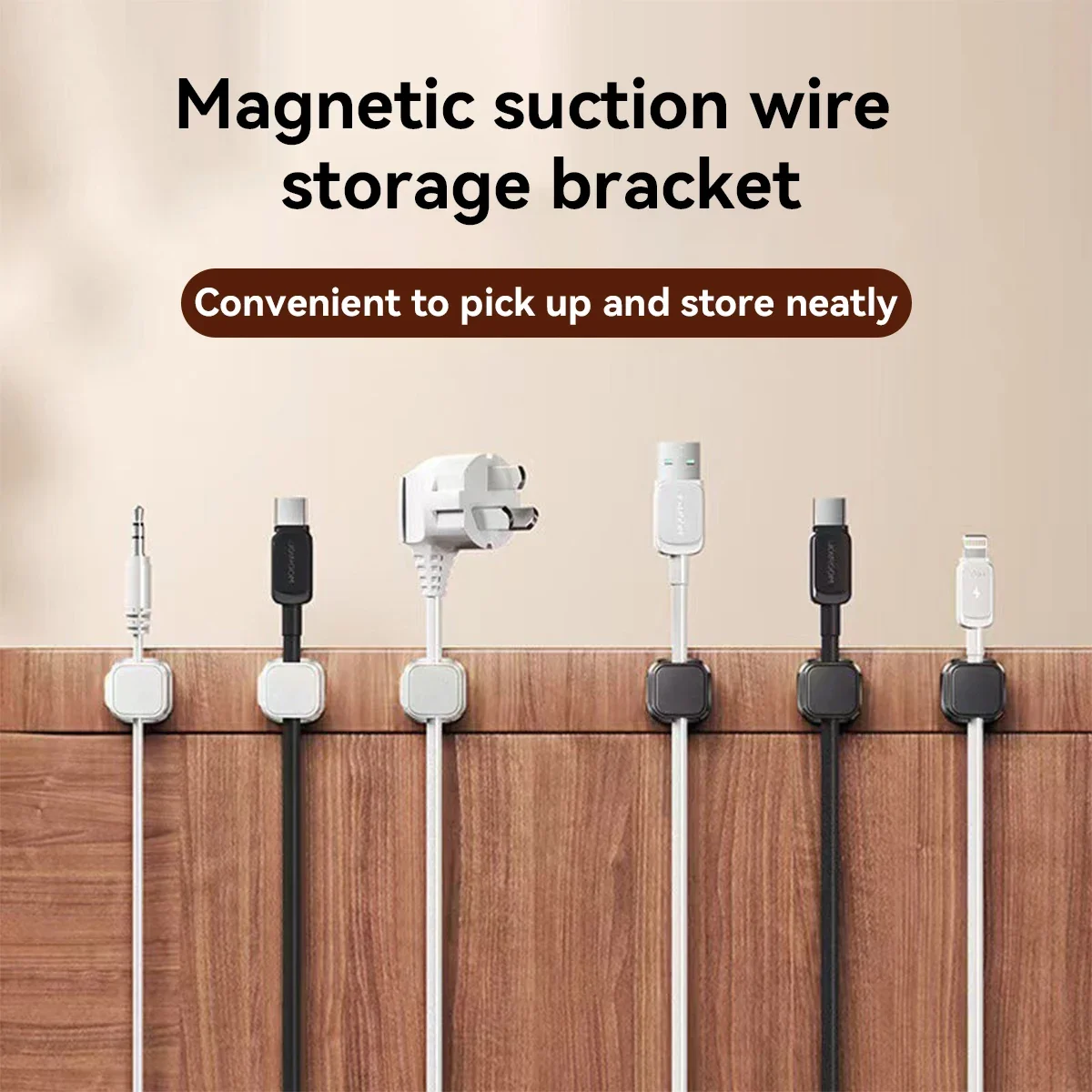 Organizador de cables magnético autoadhesivo para casa - imagen 3