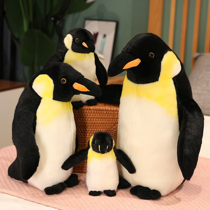 Peluche de pingüino súper suave y esponjoso para bebé y niño