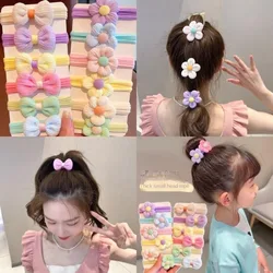 Diademas con lazo para niña – 6 bandas elásticas suaves sin dañar el pelo