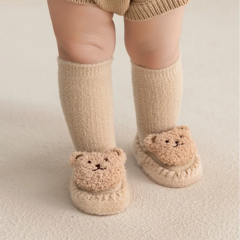 Zapatos de cuero para bebé primeros pasos – Suela antideslizante