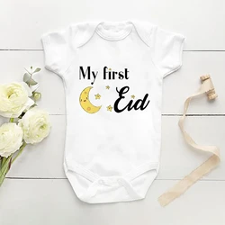 My First Eid Body de bebé recién nacido manga corta para verano