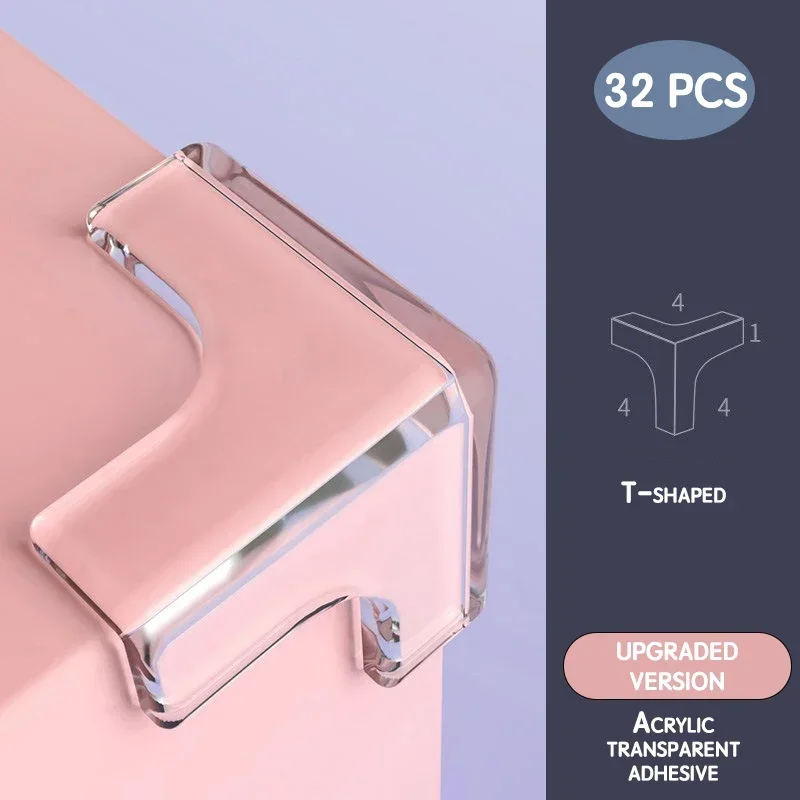 Protectores de esquina de mesa para muebles de bebé, protectores de esquina, cubiertas de borde de mesa, protectores de bordes anticolisión transparentes para niños, seguridad para bebés - imagen 5