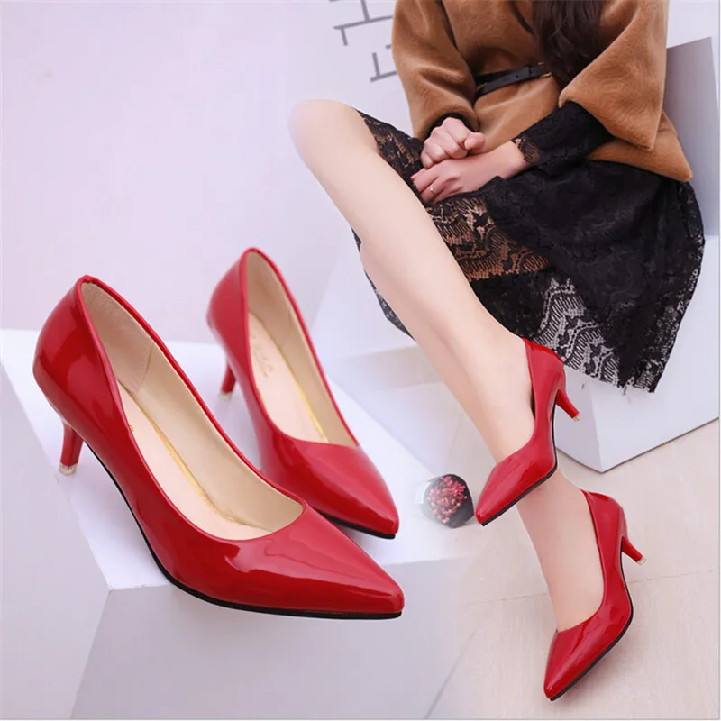 Zapatos de tacón medio con punta pico para mujer – Estilo elegante - imagen 4