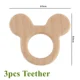 3pcs mouse teether