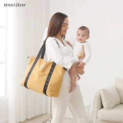 Bolsa pañales cochecito grande con función lactancia y diseño moderno
