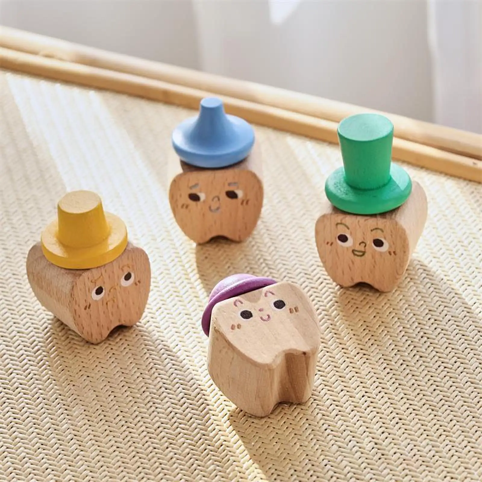 4Pcs Tooth Fairy Box,Tooth Container Case,First Collection Memorial Box Baby Tooth Keepsake Box for Baby Shower Birthday Gift