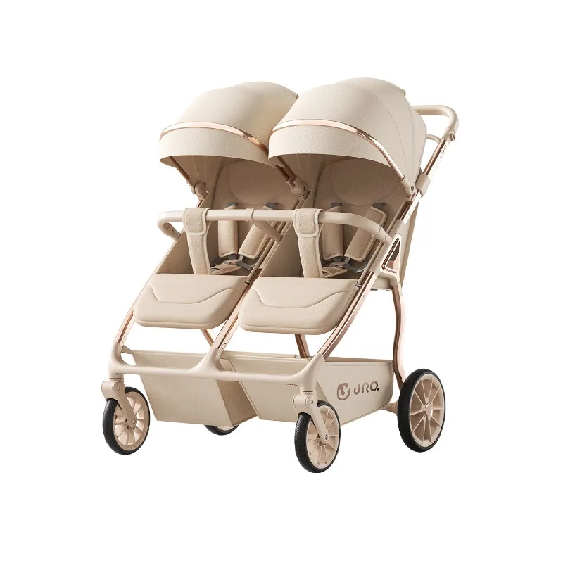 El cochecito se puede sentarse y tumbarse y plegar ligeramente para carritos de bebé recién nacidos de 0 a 3 años. - imagen 5