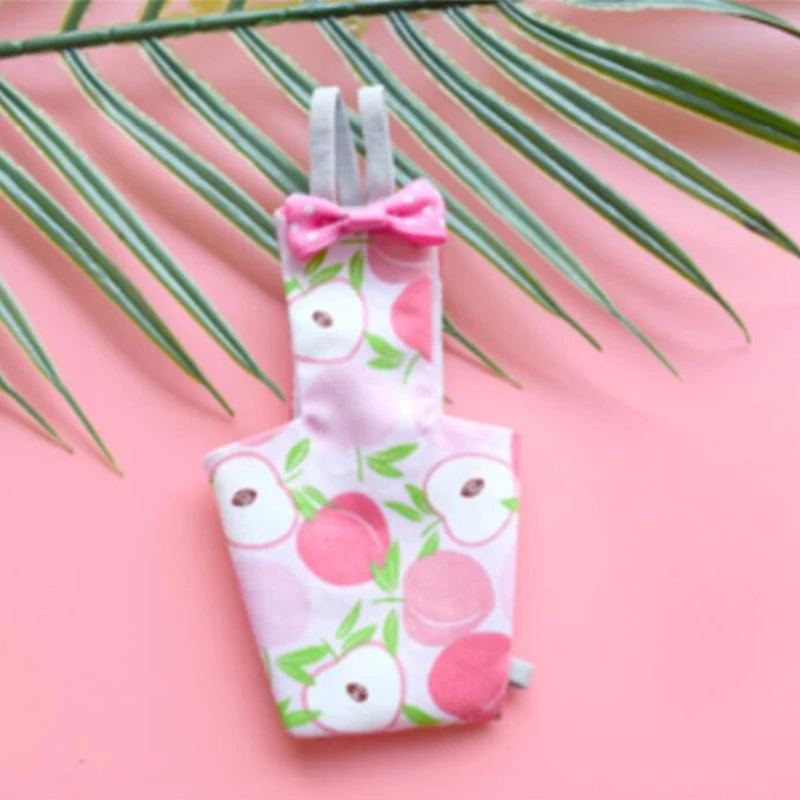 Pañal para loros con pajarita, bonito fruta colorida, Floral, cacatúa, palomas, pequeños, medianos y grandes, traje de vuelo para pájaros, ropa lavable - imagen 3