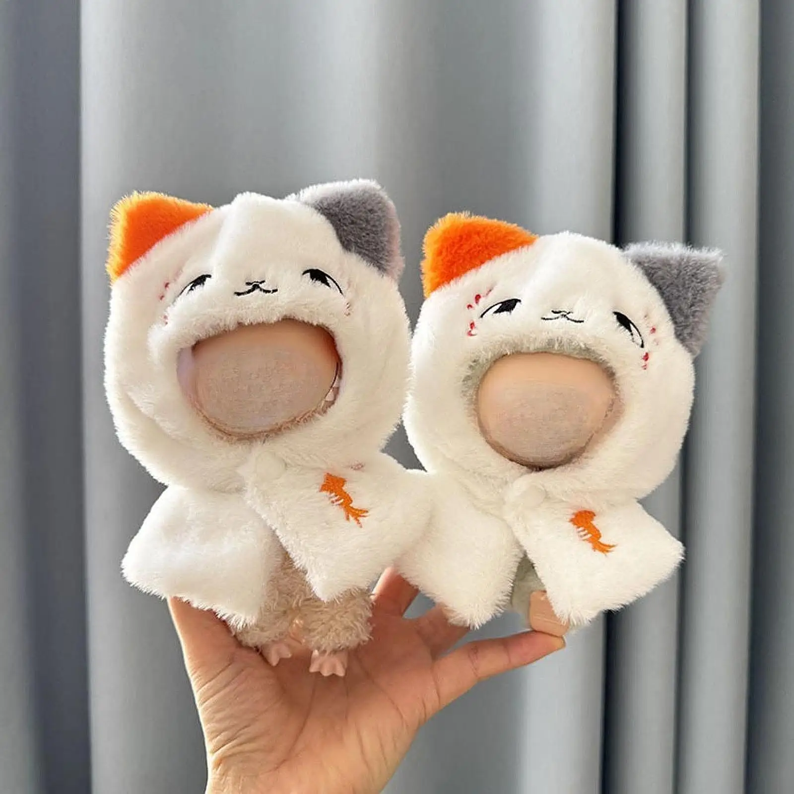 Pendant Doll Hoodie Cloak Clothing Doll Outfits Loose Shawl for 17cm Pretend Play Toy Scene Photo Prop Girl Gifts Child Toy
