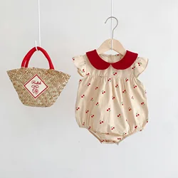 MILANCEL body cerezas niña cuello Peter Pan verano 2024