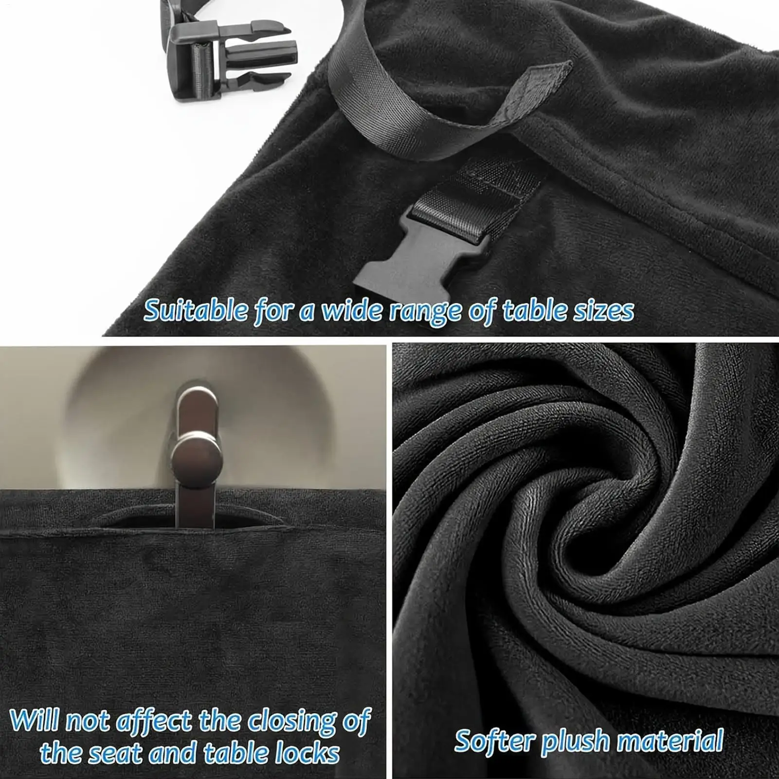 Extensor de asiento de avión para niños pequeños, extensor de asiento de avión plegable, viaje de vuelo para bebé, imprescindible para avión, familia al aire libre - imagen 2