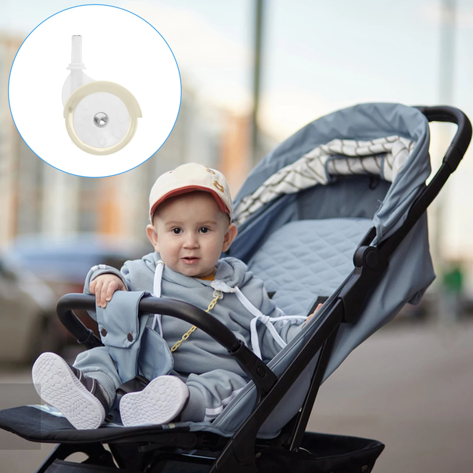 Ruedas giratorias universales de repuesto para cochecitos de bebé, ruedas giratorias para muebles, ruedas giratorias, 4 Uds. - imagen 2