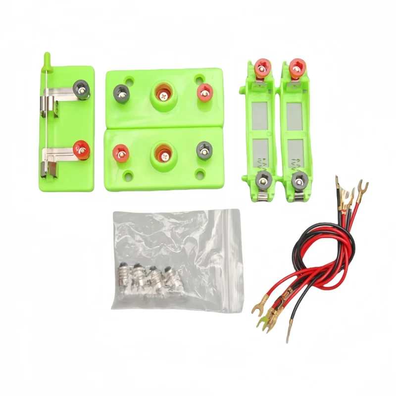 Sin batería, circuito Simple, serie de tecnología, caja de experimentos paralelos, juguete, equipo de experimentos científicos, circuito de soporte de lámpara pequeño - imagen 2