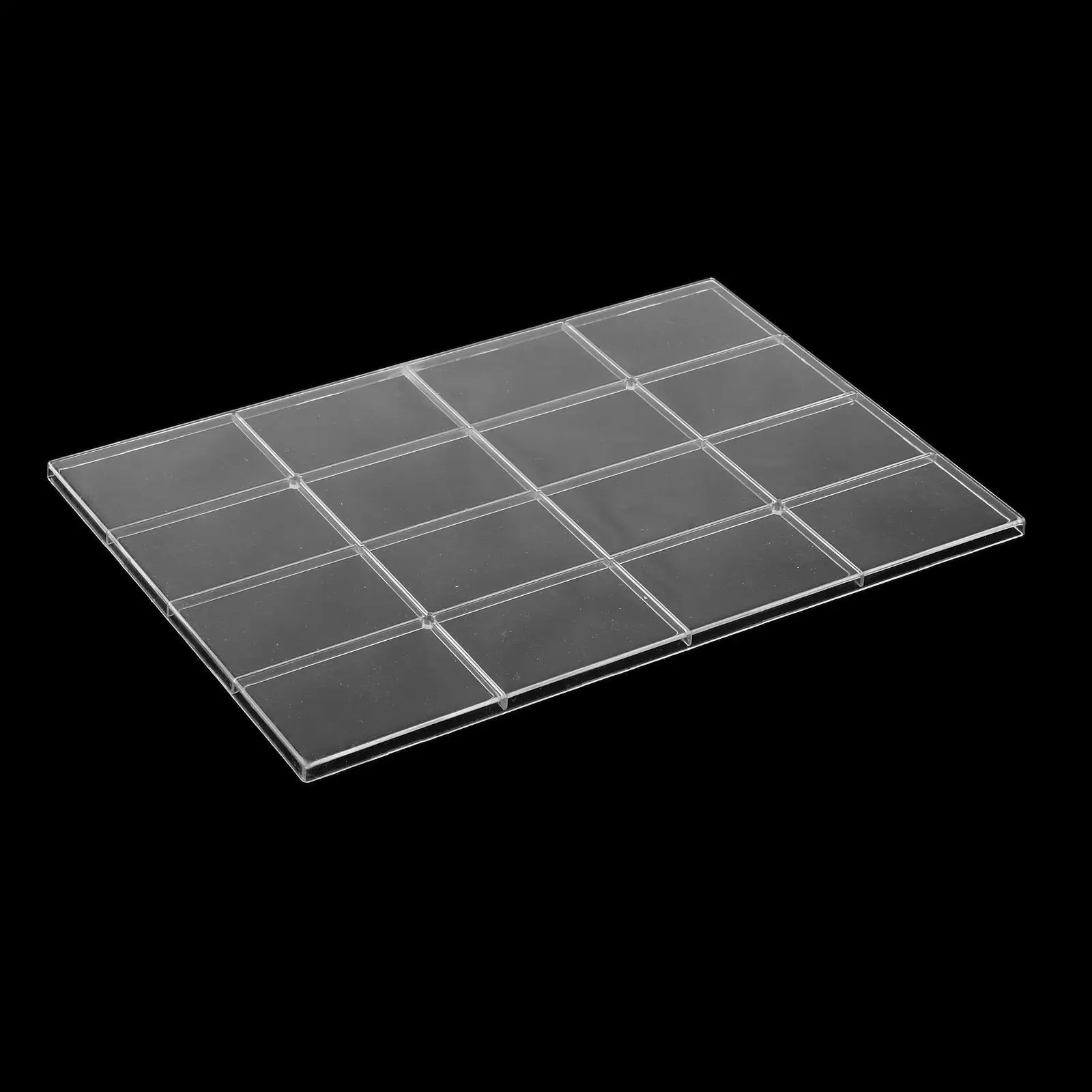 Shelf Divider for Display Case Clear Movable Plate for Showcase Storage Bin